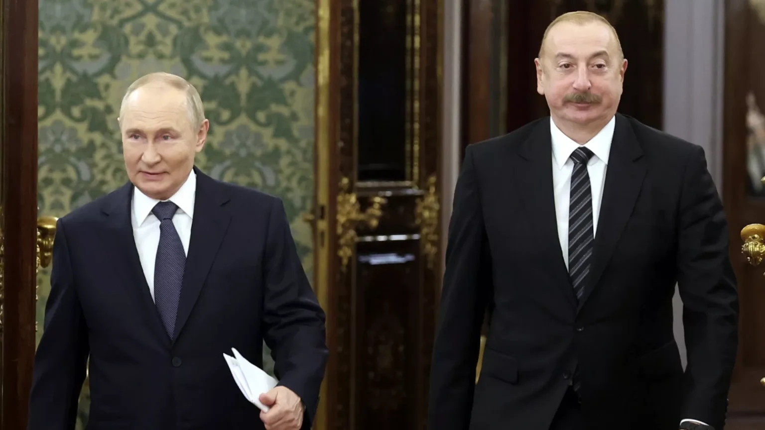 Президенты России и Азербайджана — Владимир Путин и Ильхам Алиев, июль 2025