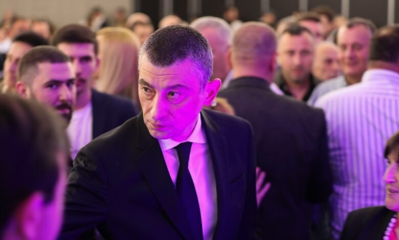 Георгий Гахария, лидер партии "Для Грузии", на политическом мероприятии