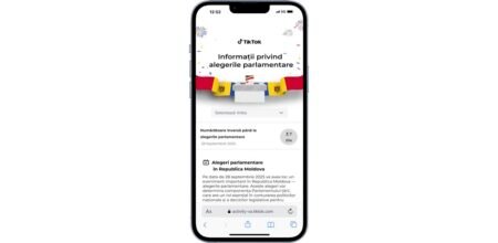 TikTok — информация о парламентских выборах в Молдове, 28 сентября 2025