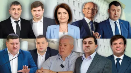 Коллаж с кандидатами в парламент Молдовы — проект "Pentru un Parlament Curat", 2025
