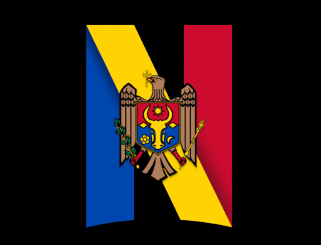 Логотип сериала Flavours of the Republic of Moldova с гербом и флагом Молдовы
