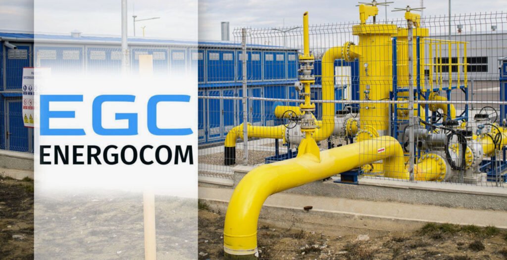 Логотип компании Energocom на фоне газовой инфраструктуры — тарифы на газ в Молдове 2026