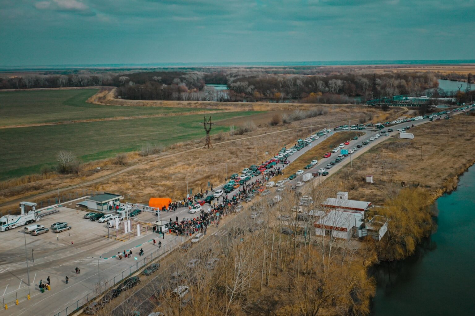 Очередь на молдавско-украинской границе