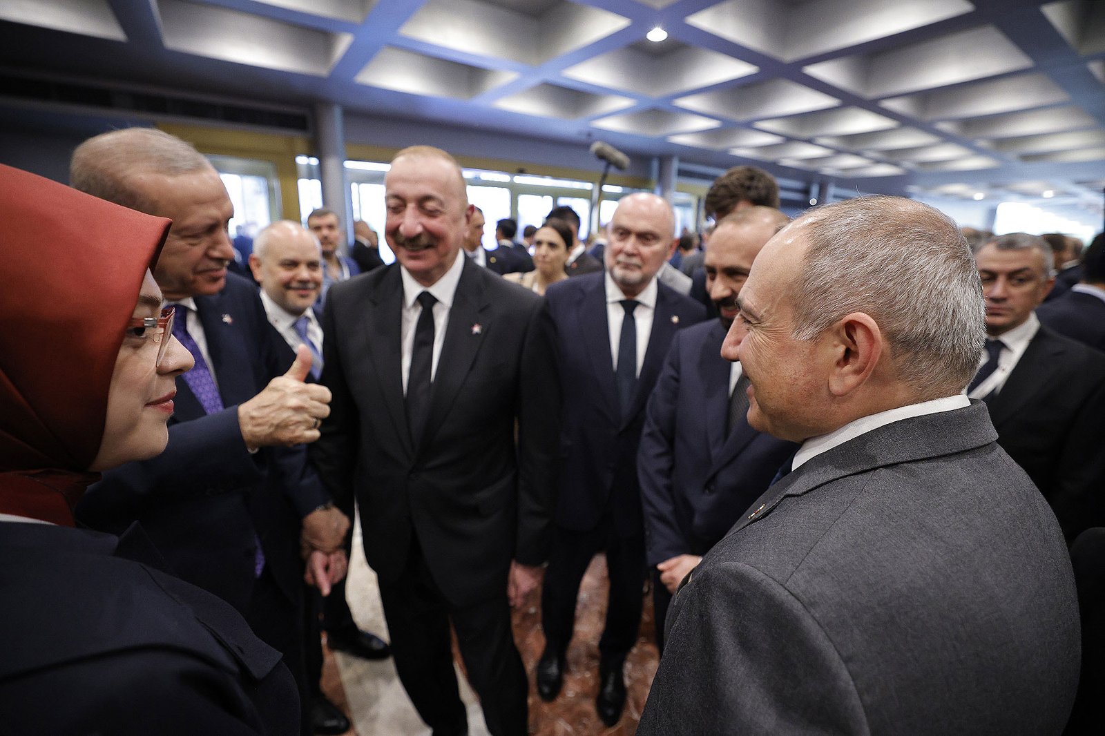 Реджеп Тайип Эрдоган и Ильхам Алиев на встрече в Анкаре с участием официальных лиц. Фото: 1in.am