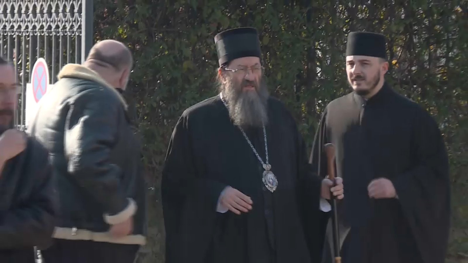 Orthodox clergy - Serbian Orthodox Church bishop with other clergy members