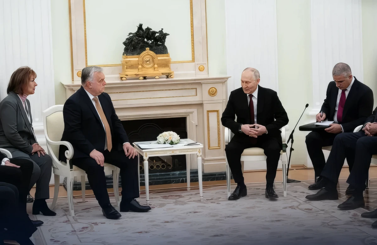 Орбан и Путин на встрече в Кремле