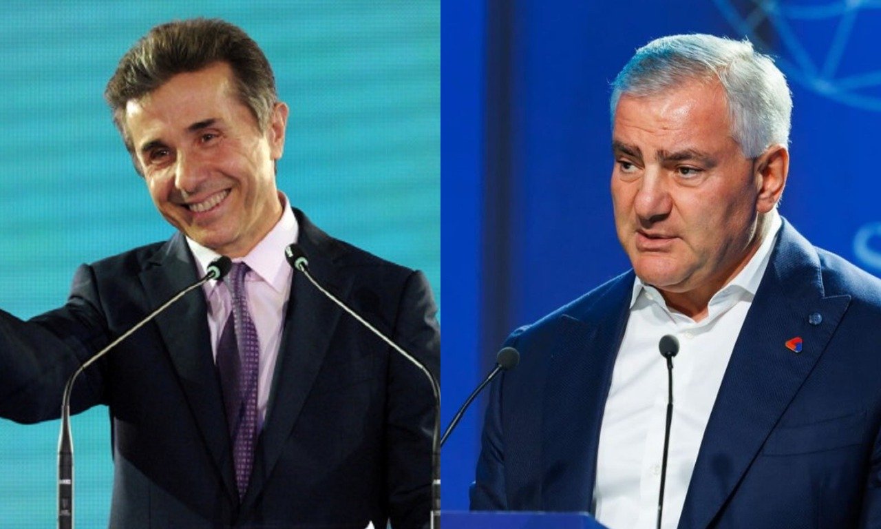 Side-by-side comparison of Bidzina Ivanishvili and Samvel Karapetyan - Ivanishvili 2.0 analogy