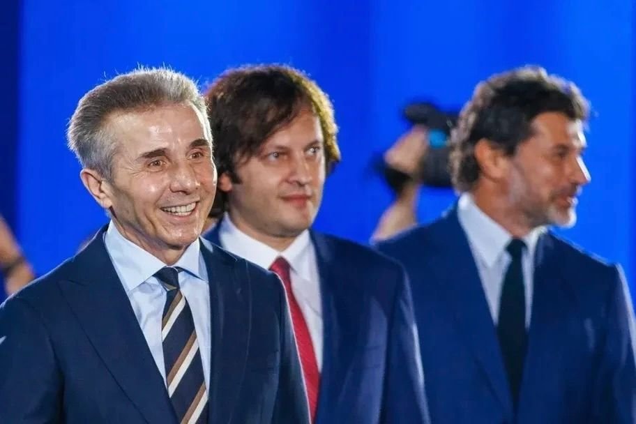 Бидзина Иванишвили и Ираклий Кобахидзе — основатель и премьер-министр «Грузинской мечты». Фото: OC Media