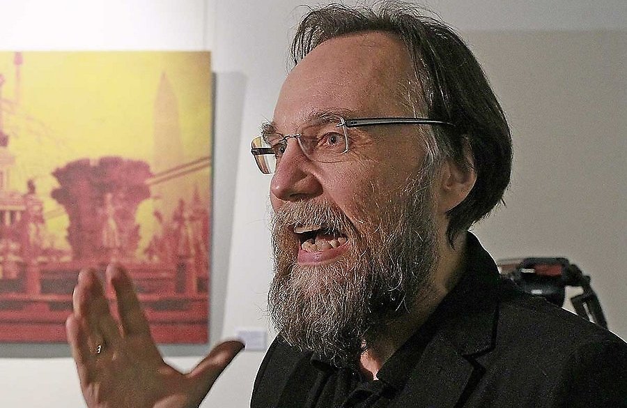 Alexander Dugin speaking portrait