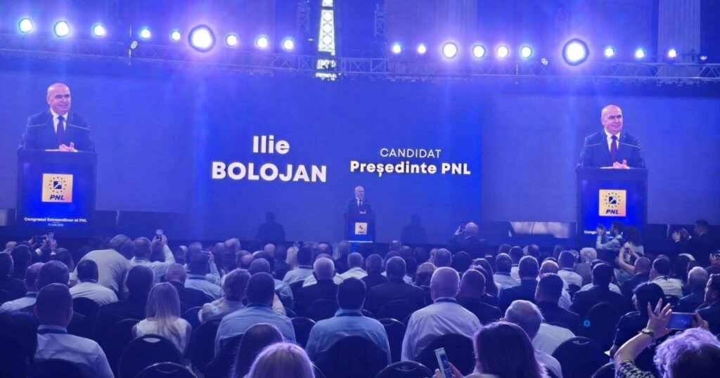 Илие Болоян на съезде Национал-либеральной партии Румынии