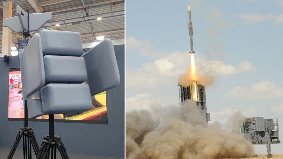 BARAK-MX radar and missile launch system components