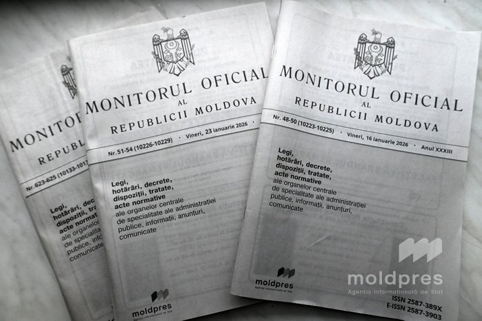 Moldovan Official Gazette (Monitorul Oficial) documents showing official ANSA decision publication
