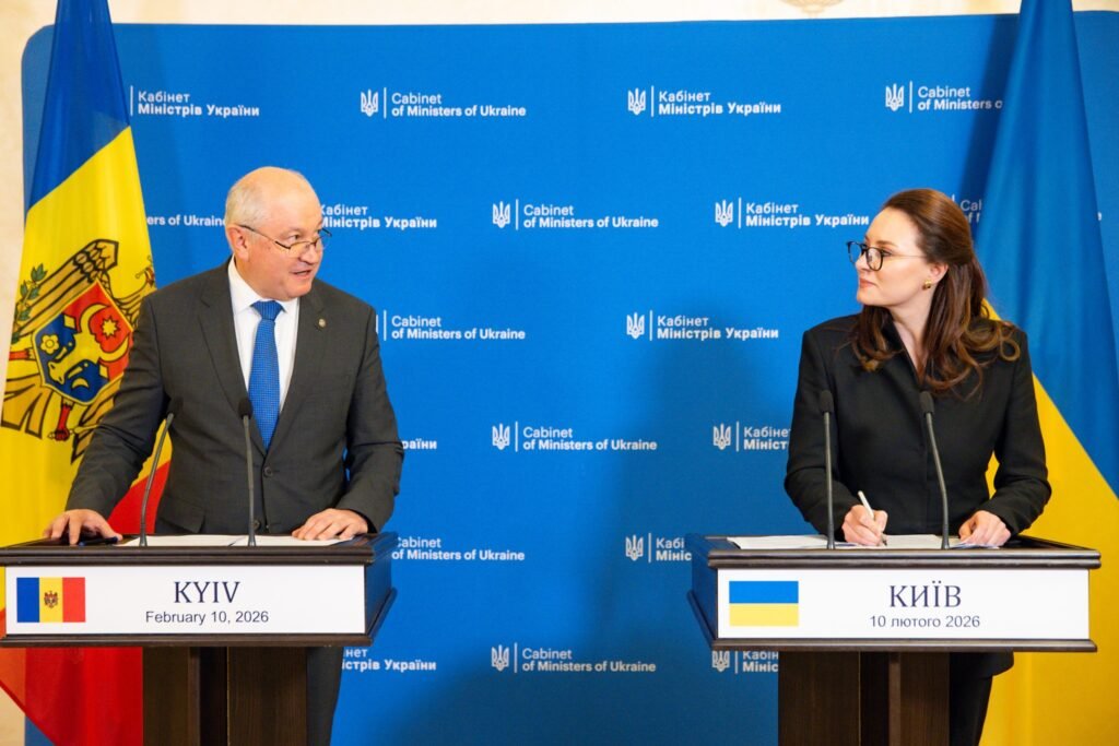 Совместная пресс-конференция представителей Молдовы и Украины в Кабинете министров Украины, Киев, 10 февраля 2026 года