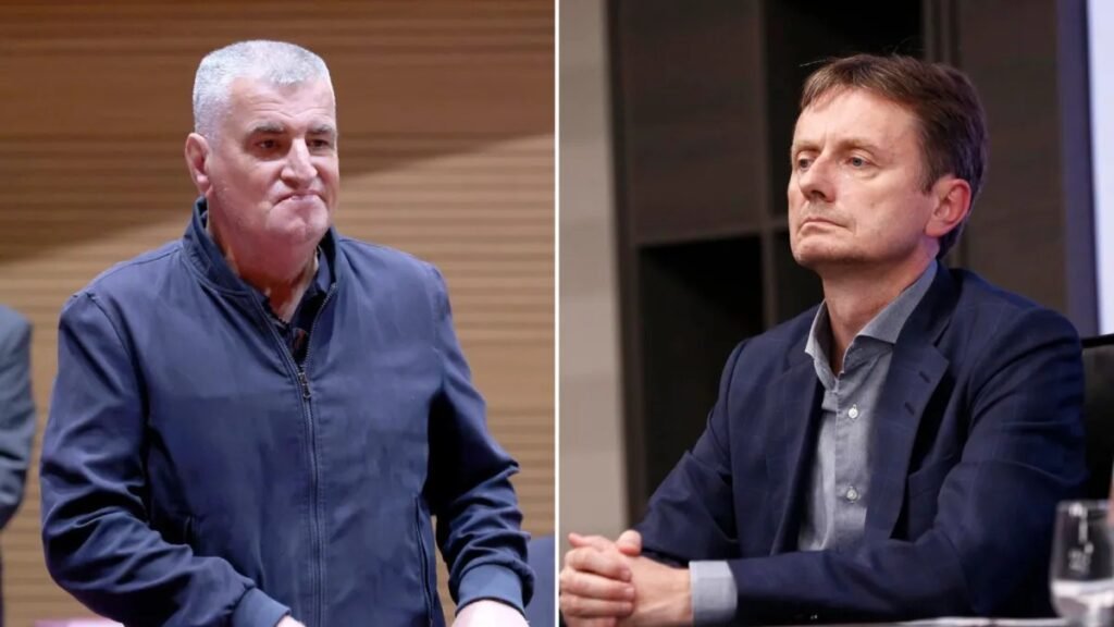 Фотоколлаж: хорватский политик Миро Буль (слева) и сербский министр Дарко Глишич (справа) — участники дипломатического скандала