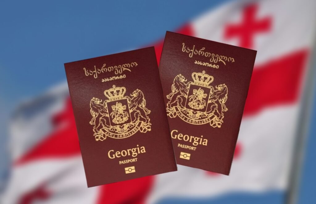 Грузия выдала гражданство 3587 людям в 2024 году: две трети — россияне Два грузинских паспорта на фоне национального флага Грузии