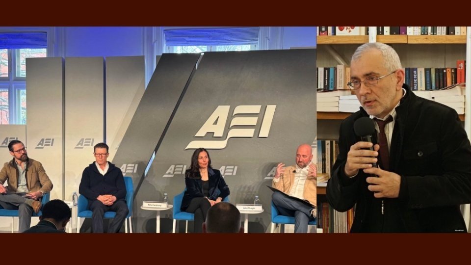 Драгош Пауль Алигикэ на панельной дискуссии в Американском институте предпринимательства и в студии Radio Romania Cultural