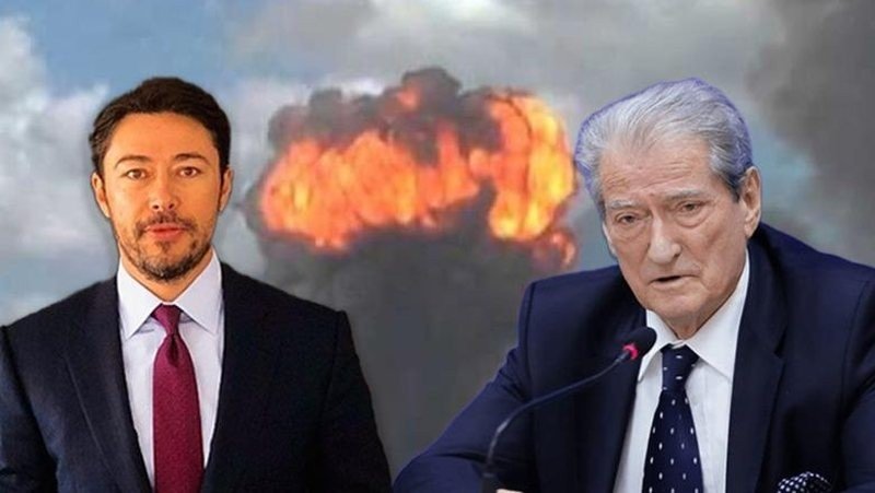 Фатмир Медиу и Сали Бериша на фоне взрыва в Гердеце — ключевые фигуранты коррупционного дела