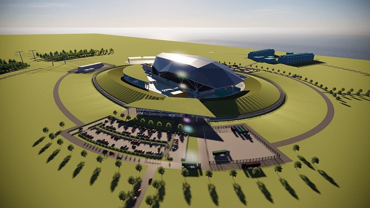 Трёхмерная визуализация проекта малого модульного ядерного реактора (SMR) для возможного размещения в Греции