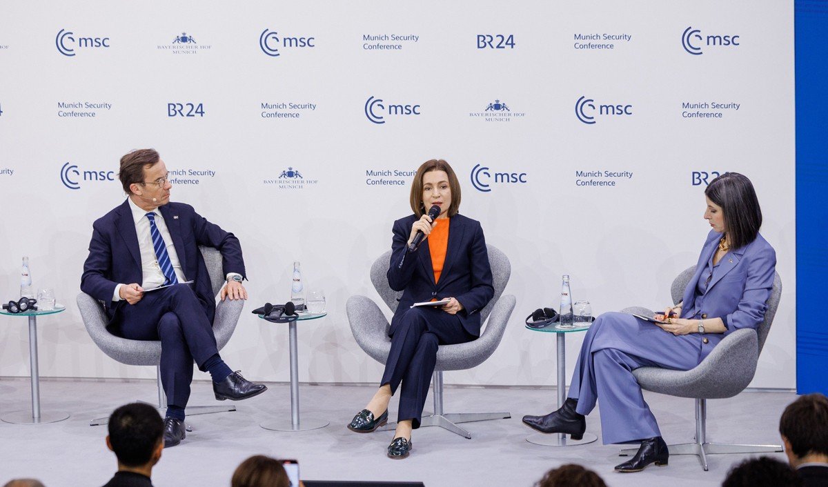 Майя Санду выступает на панельной дискуссии Мюнхенской конференции по безопасности