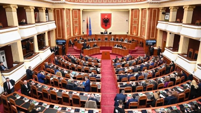 Пленарное заседание парламента Албании — институция, где обсуждается дело Гердеца и обвинения в коррупции