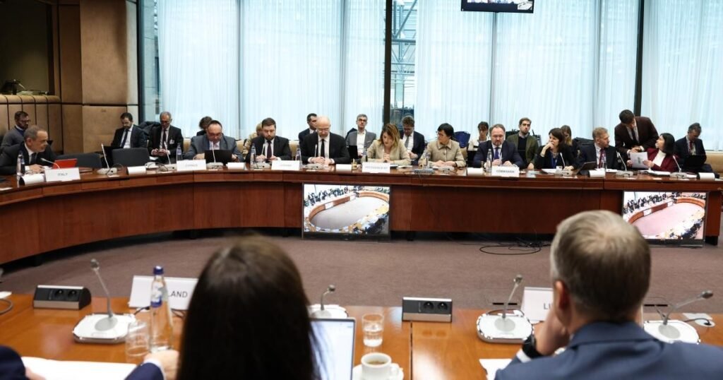 Заседание Совета министров энергетики ЕС (TTE Energy) в Брюсселе 16 марта 2026 года, на котором обсуждалась ревизия регламента TEN-E