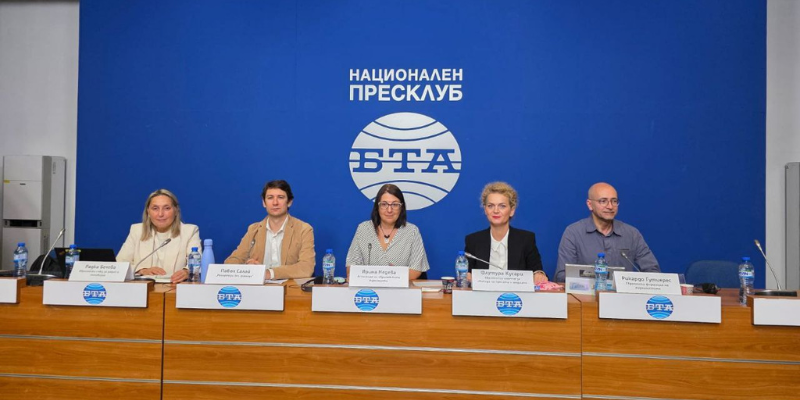 Пресс-конференция в Национальном пресс-клубе БТА с участием спикеров. Фото: Unknown