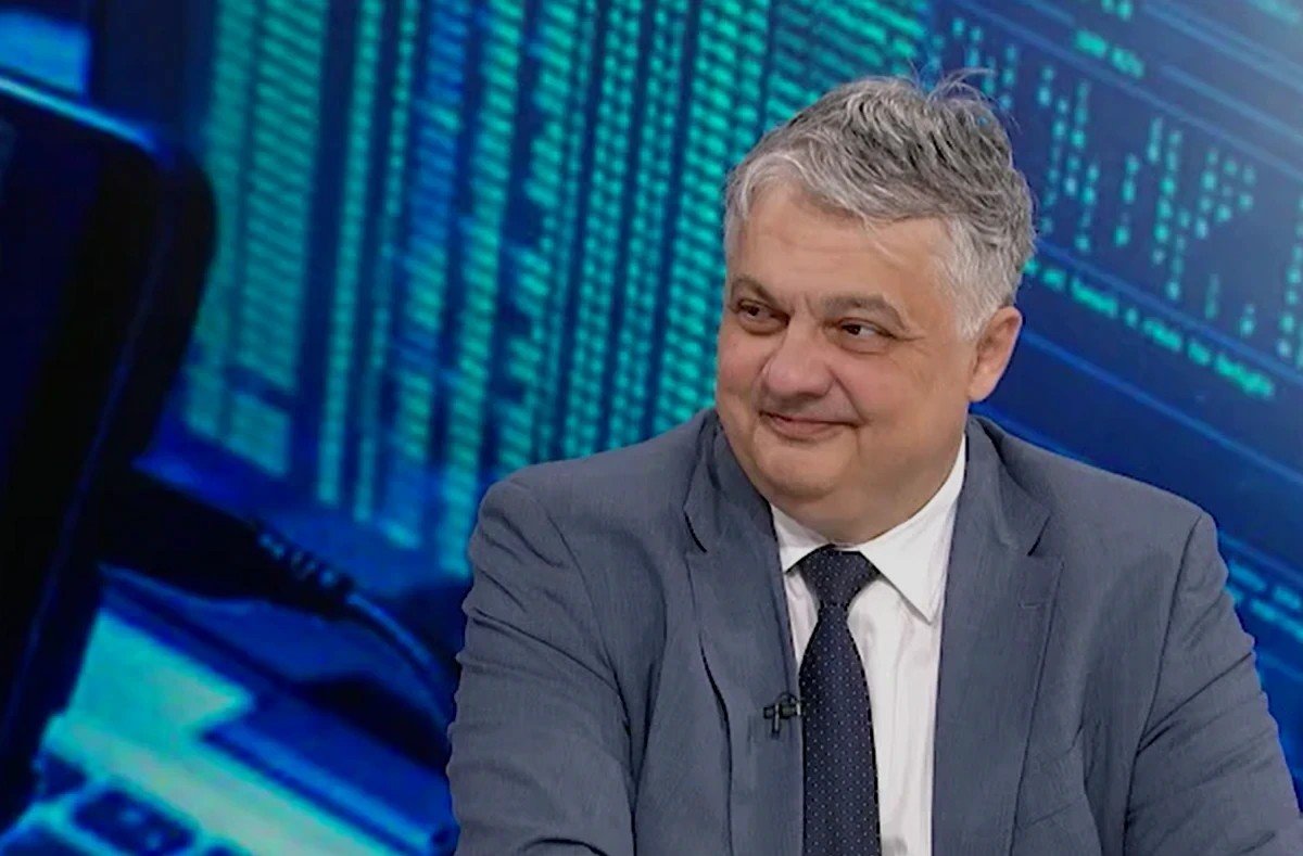 Владимир Лучич, генеральный директор Telekom Srbija, во время телевизионного интервью