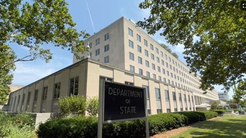 Здание Государственного департамента США в Вашингтоне — ведомство осудило кибератаку Ирана против союзника по НАТО