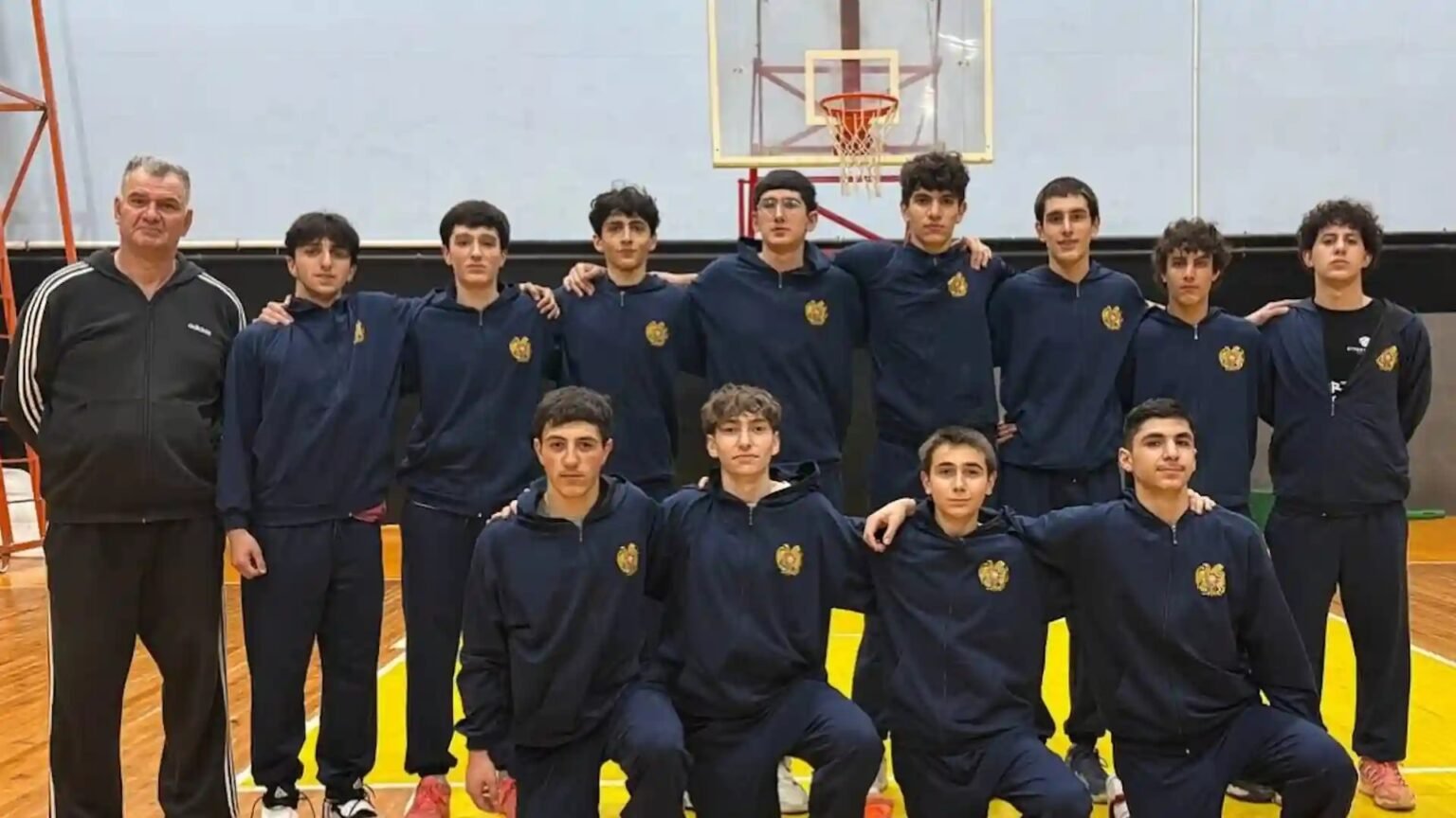 Сборная клубов Армении U16 перед этапом молодёжной баскетбольной лиги EYBL в Грузии