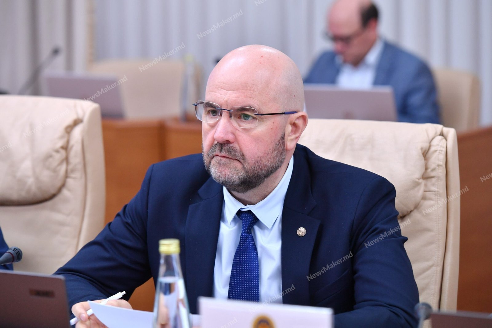 Вице-премьер и министр инфраструктуры и регионального развития Молдовы Владимир Боля на заседании в Доме правительства в Кишинёве