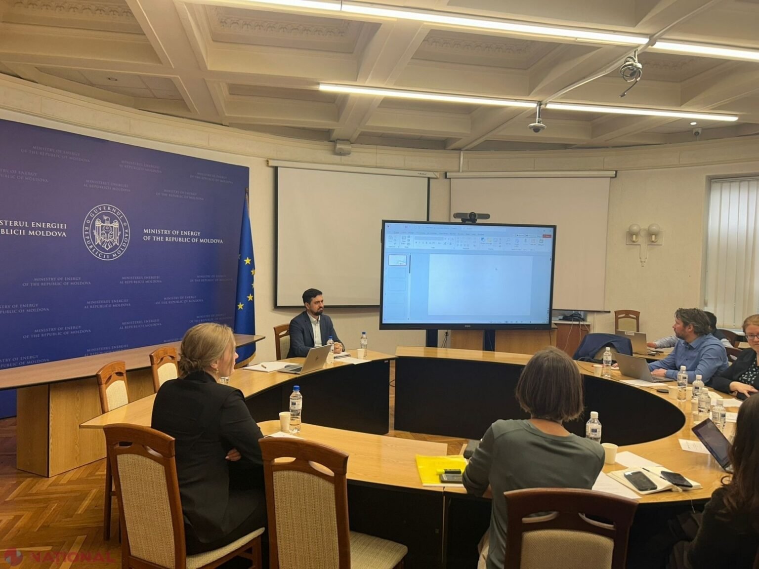 Заседание координационного комитета по проекту энергоэффективности и возобновляемой энергетики в Министерстве энергетики Молдовы