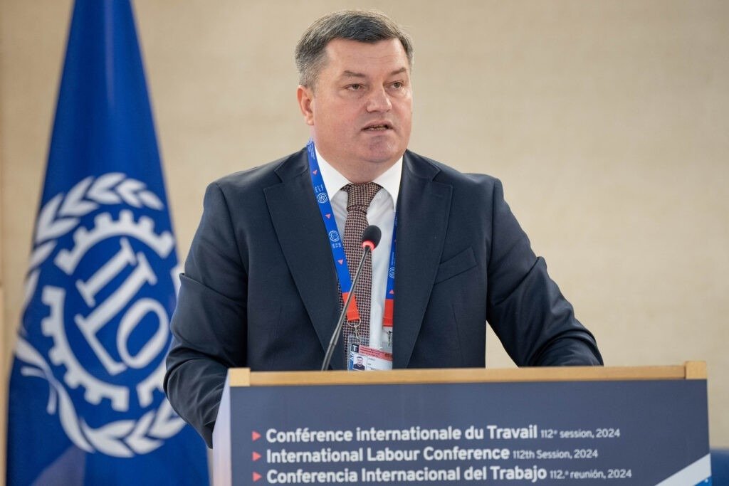 Выступление делегата на Международной конференции труда (МОТ)