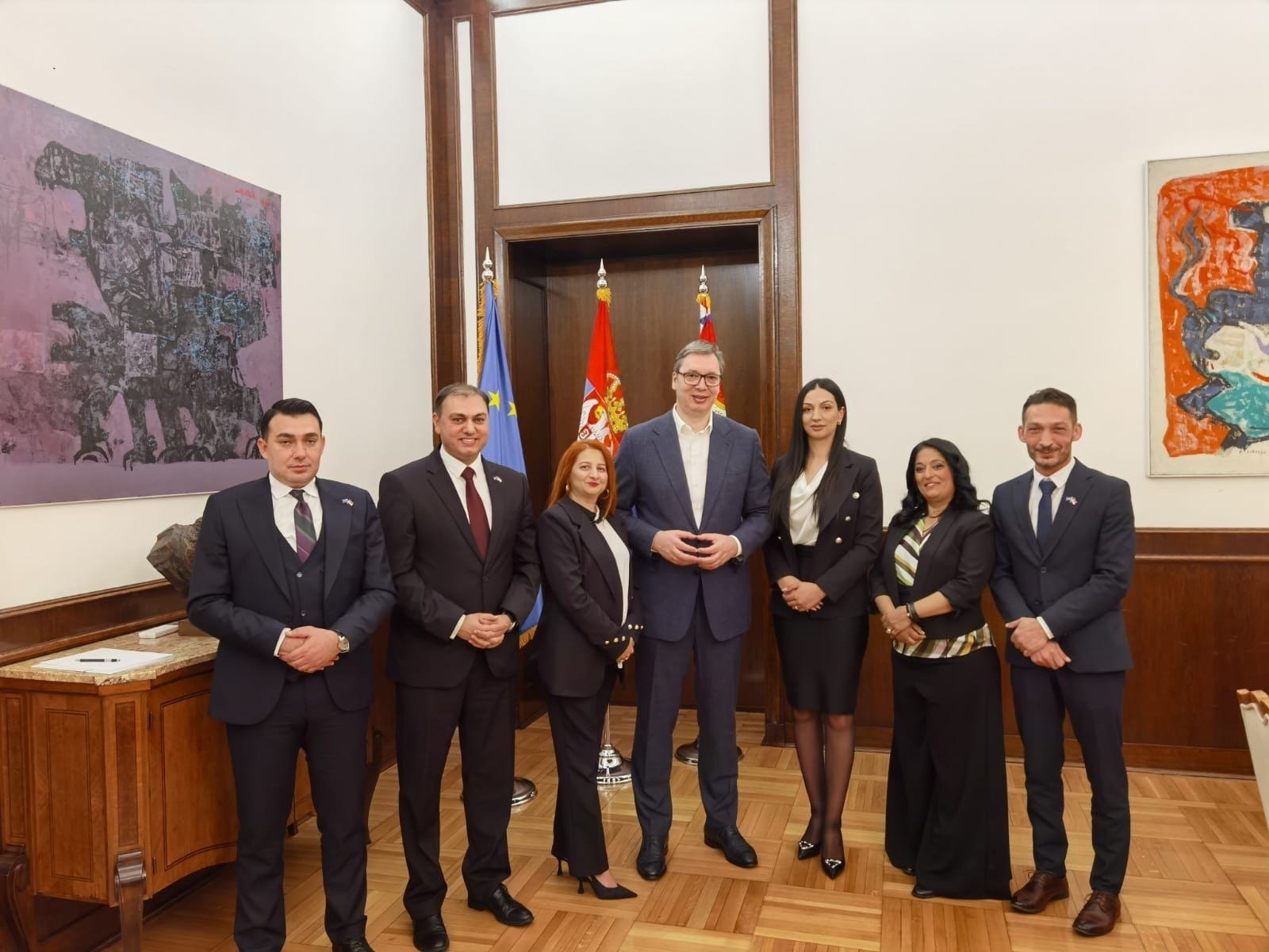 Представители ромского сообщества на официальном приёме в правительственном здании